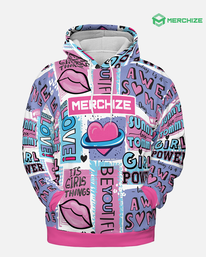 graphic-print hoodie