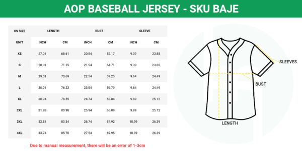 Baseball Jersey AOP (SKU: BAJE) - Print on Demand & Fulfillment Service