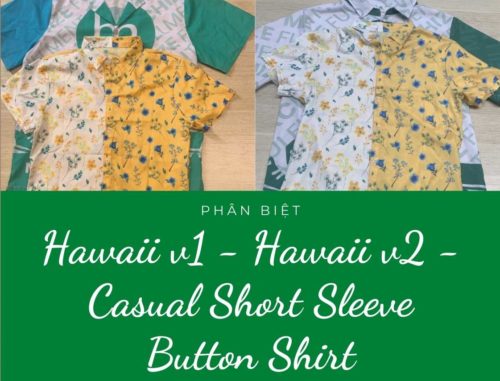 Hawaii v1 – Hawaii v2 – Casual Short Sleeve Button Shirt