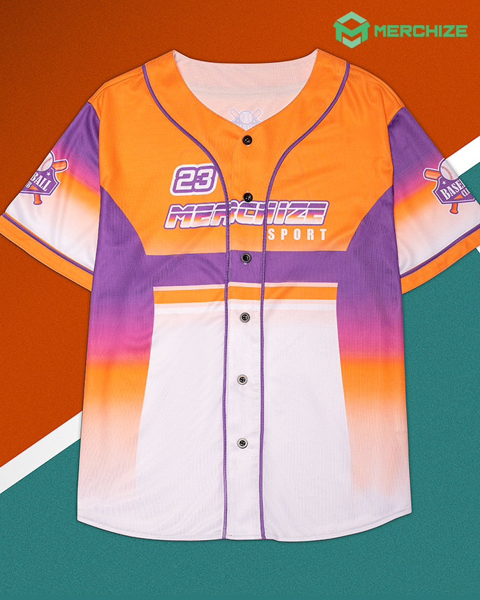 All-over Print Men's Short Sleeve Baseball Jersey (Made In China)