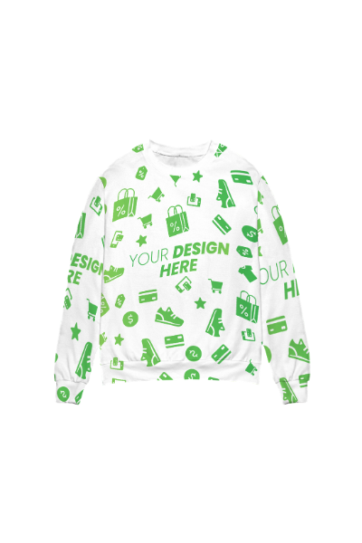 custom all over print sweatshirt (lightweight)