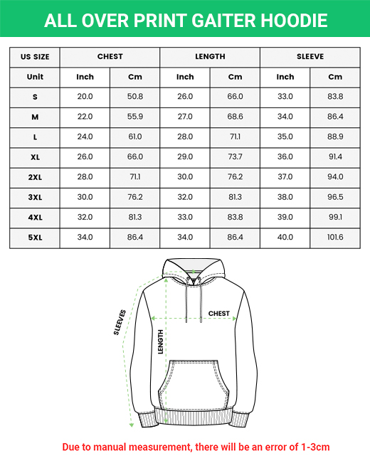 All-over Print Gaiter Hoodie (Midweight)