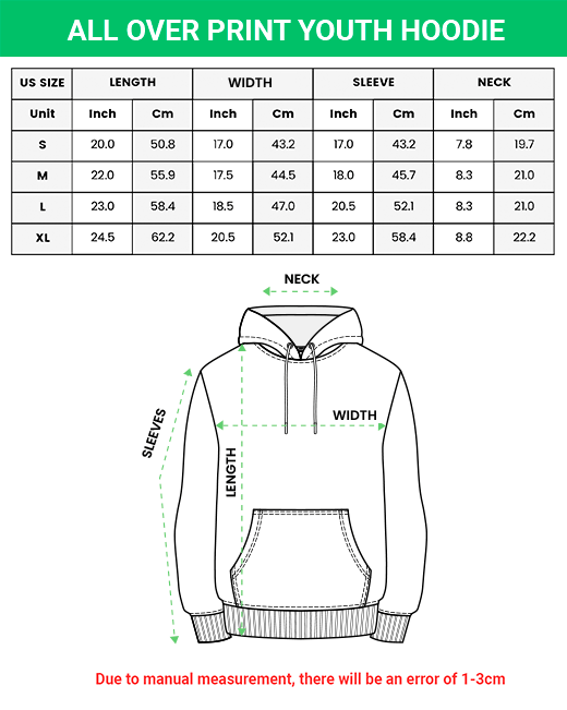 All-over Print Youth Hoodie (Lightweight)