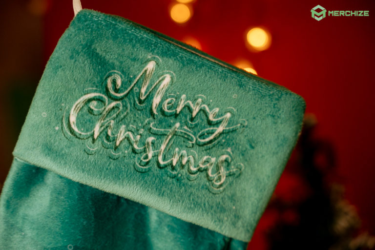 All over print Christmas Stocking Print on demand & Fulfillment