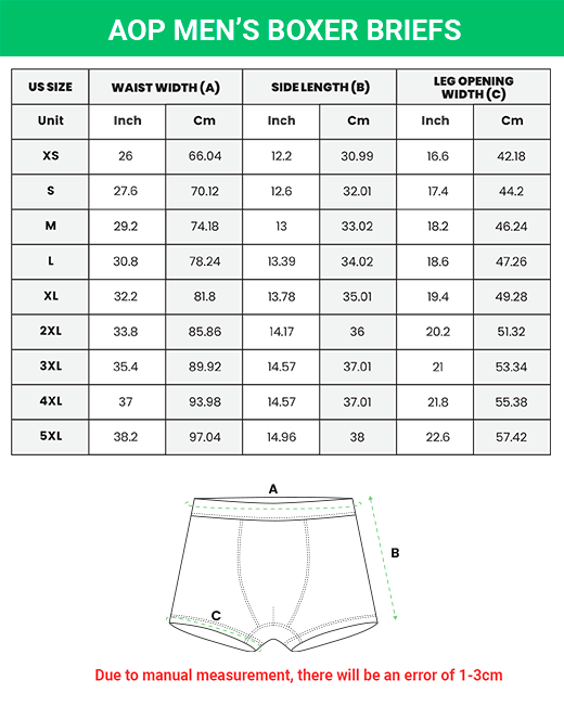 Men's Boxer Brief Underwear for Sublimation