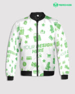 Custom All Over Print Quilt Bomber Jacket