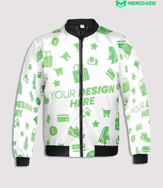 Custom All Over Print Quilt Bomber Jacket