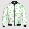 All Over Print Quilt Bomber Jacket