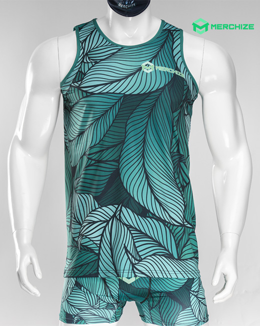 All-over Print V-neck Sleeveless Jersey Tank Top - Print On Demand