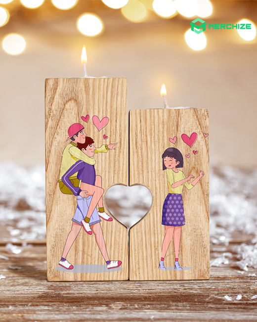 Heart Candle Holder Set