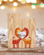 custom candle holder with heart