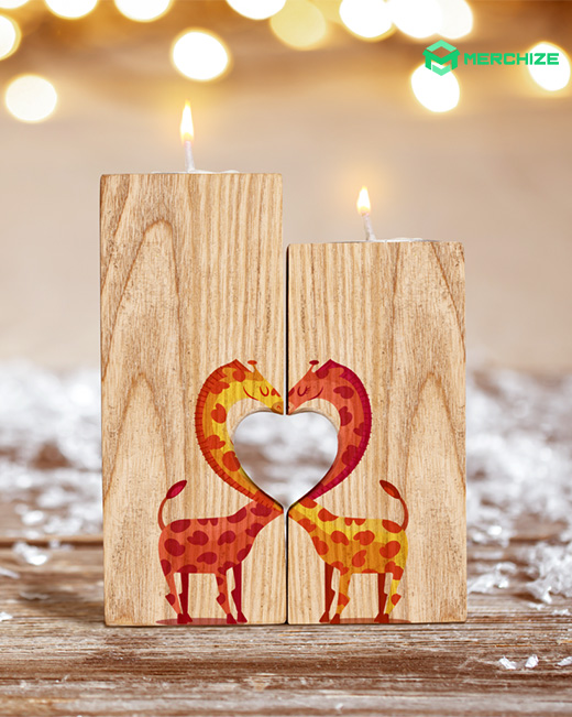 Custom Photo You Have My Heart Candle