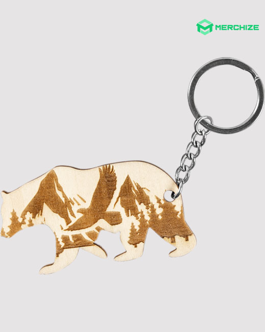 wood keychain deer engraved wood art engraved wood keychain custom art wood wooden art Deer keychain hunting keychain wooden gifts