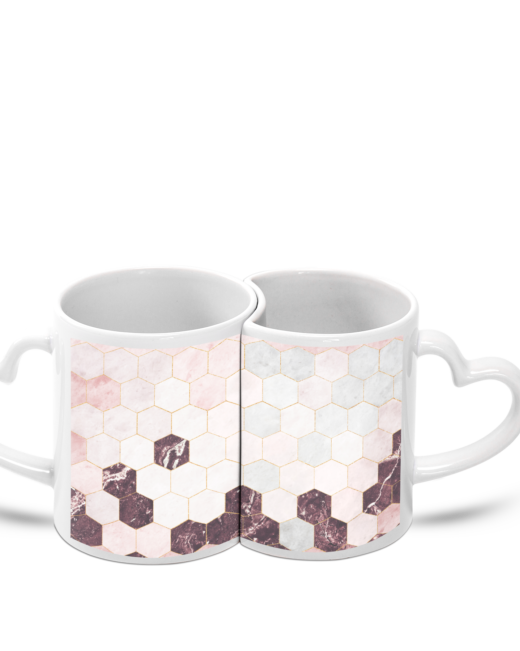 Heart-shaped Mug Set