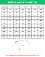 Unisex V-neck T-shirt 2D