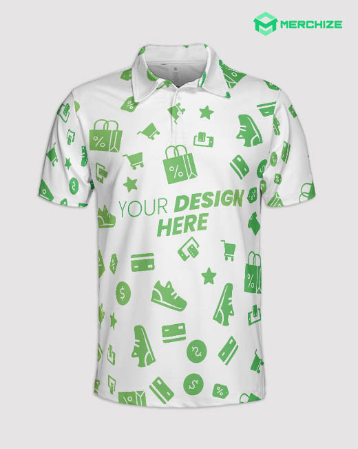 custom all over print polo shirt