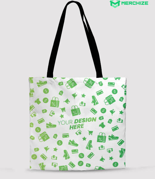 custom all over print tote bag