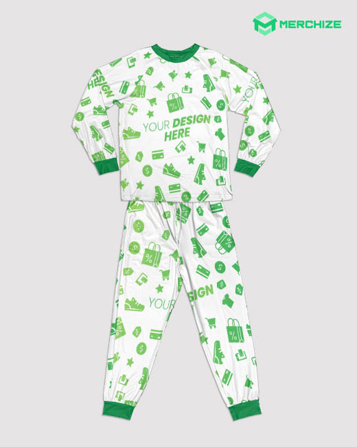 All-over Print Kid Raglan Pajamas Set