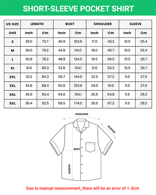 Custom All-over Print Short-sleeve Pocket Shirt - Merchize