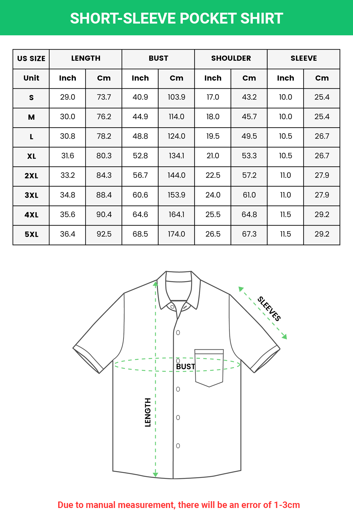 Custom All Over Print Short sleeve Pocket Shirt Design On Your Own