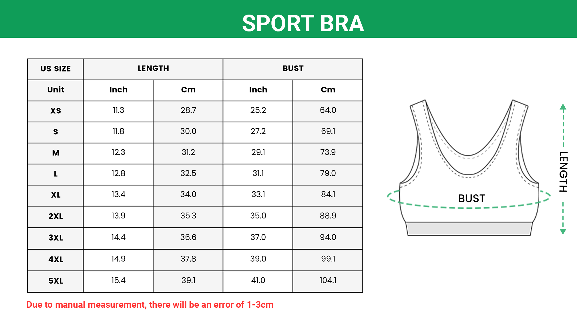 Nike Bra Size Chart