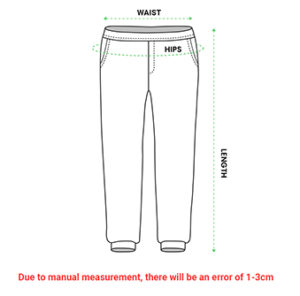 Pajama Pants Size Chart