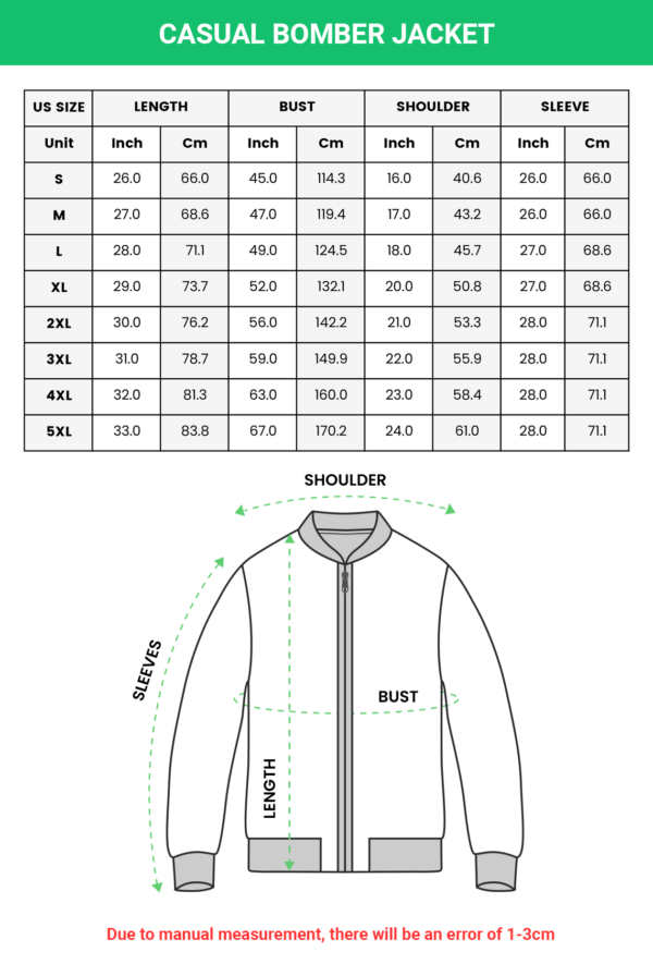 Detailed Coat Jacket Size Chart Table Diagram 46 OFF
