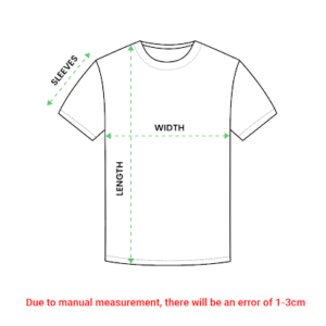 Classic Unisex T-shirt Size chart