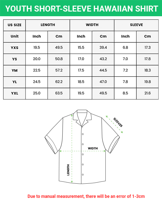 Youth Mens Customized On Demand Hawaii Style Geometric Line