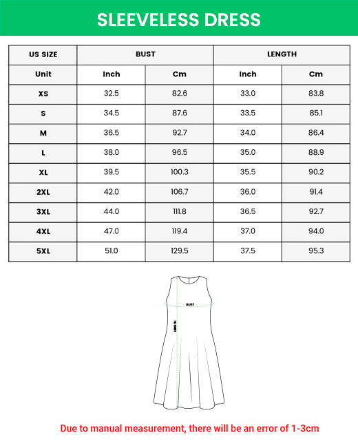 Sleeveless-Dress-size-chart