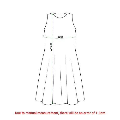 Custom All-over Print Sleeveless Dress - Print On Demand