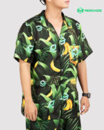 custom all over print pocket hawaiian shirt