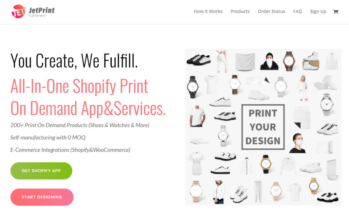 jetprint best print on demand Shopify app