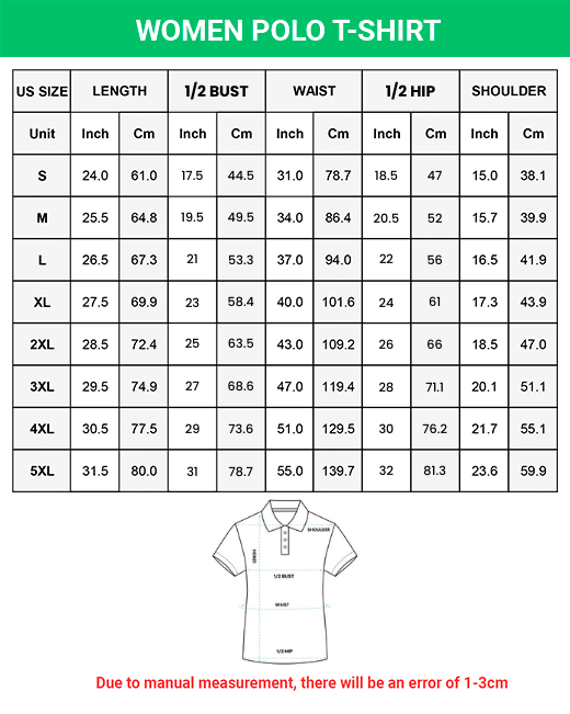 All-over Print Women's Polo Shirt (Midweight)