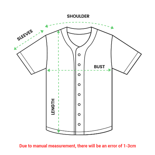 All-over Print Baseball Jersey Without Piping - Print On Demand | Merchize