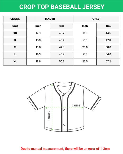 Personalized Text Color Plaid Crop Top Baseball Jersey for 