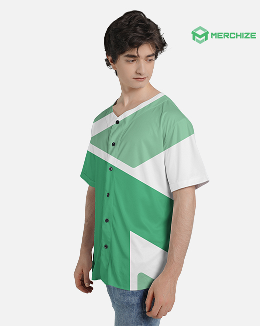 All-over Print Baseball Jersey Without Piping