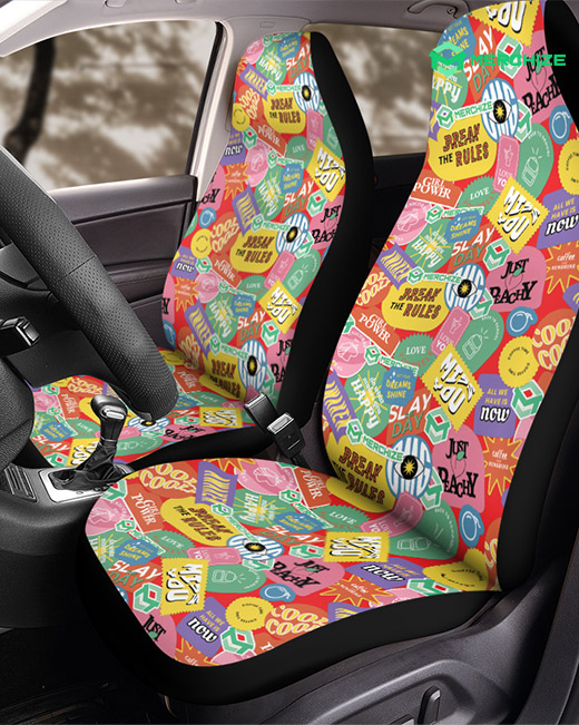 all over print front car seat