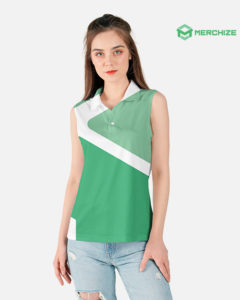 sleeveless polo shirt