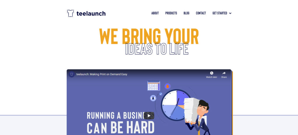teelaunch website