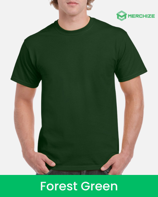 Antique Irish Green Gildan 5000 Female T-Shirt Mockup