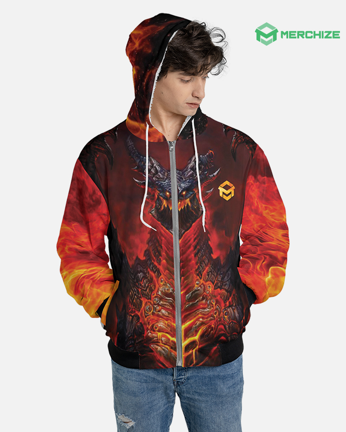 All-over Print Fleece Hoodie (Made in China)