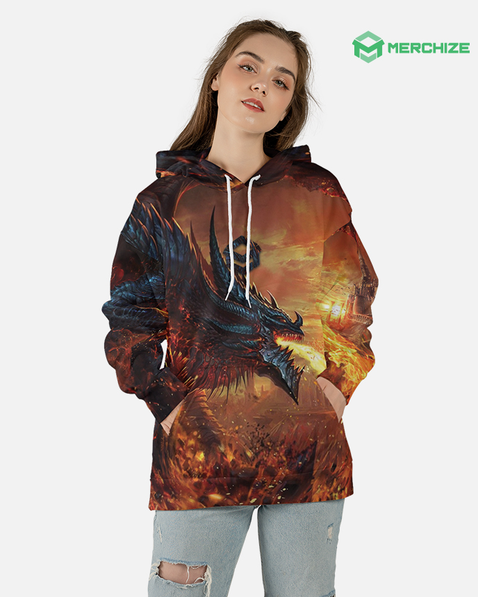 All-over Print Hoodie (Lightweight) (Made in China)