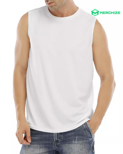 All-over Print Men's O-neck Sleeveless Tank Top (Made In China)