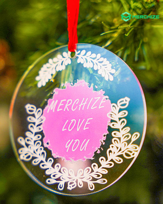 custom clear acrylic Ornament