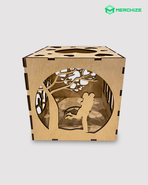 wood light box