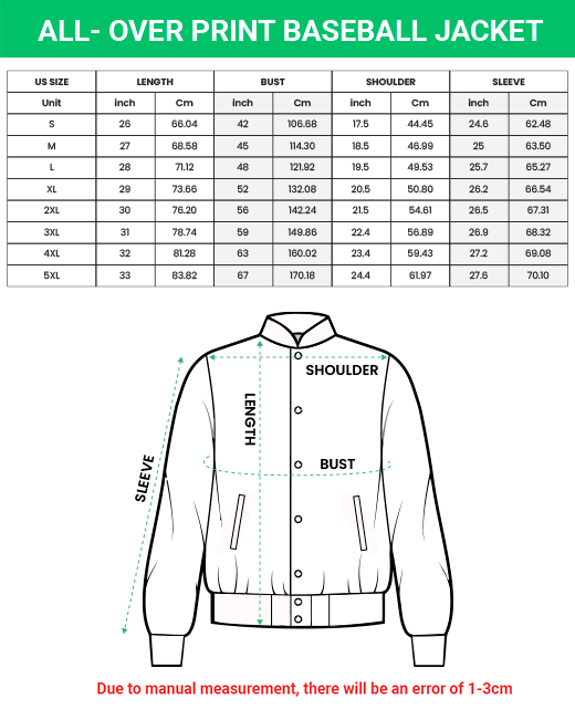 All-over-Print-Baseball-Jacket size chart