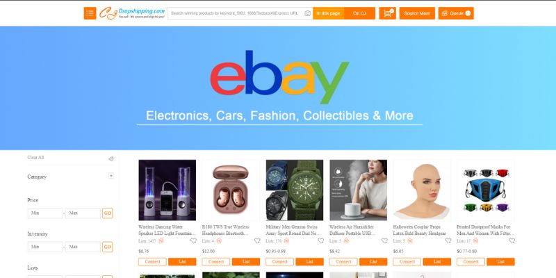 CJ dropshipping - best pod sites for ebay
