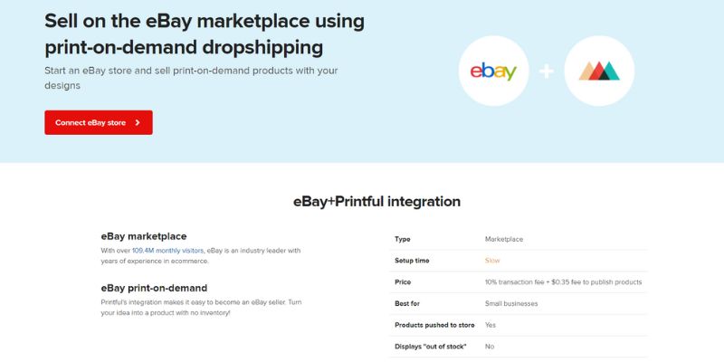 printful - best pod sites for ebay