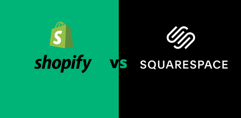 Comparison between Shopify & Squarespace
